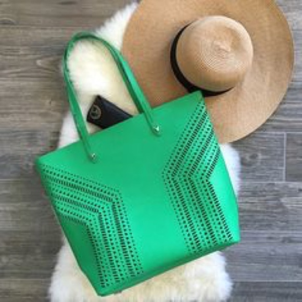 Brand New Stella & Dot Kelly Green Fillmore Tote